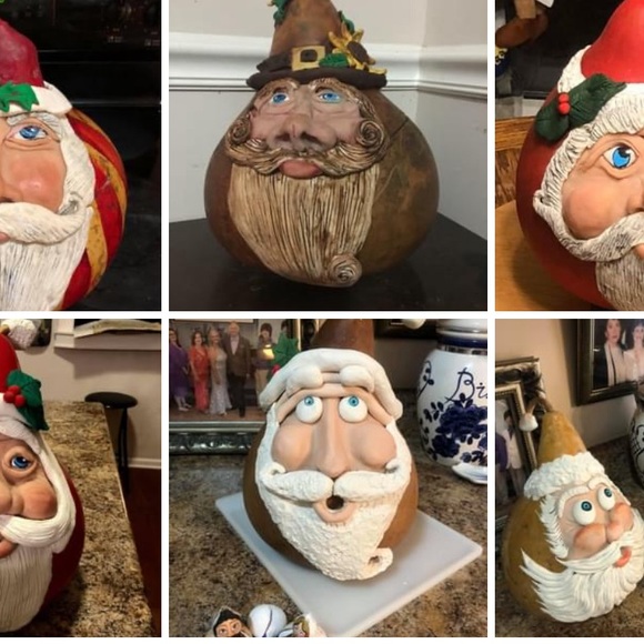 Gourds with Santa face - Picture 9 of 16